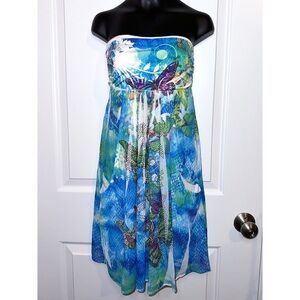 S-Twelve rhinestone strapless dress